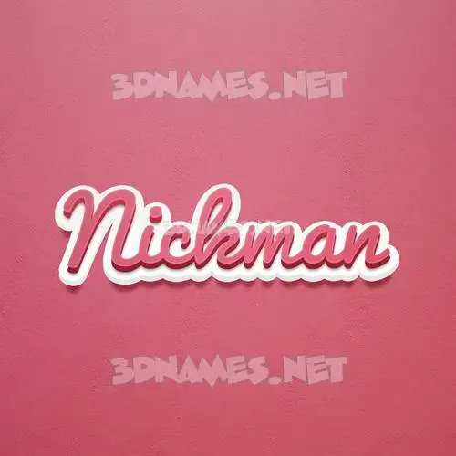 nickman in Red Scribble style - 3D name wallpaper nickman in Red Scribble style - 3D name wallpaper