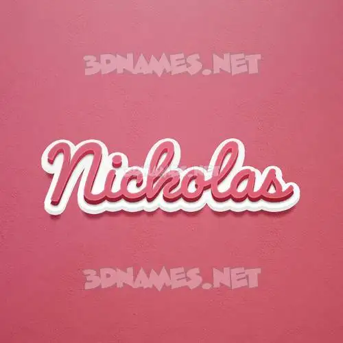 nickolas in Red Scribble style - 3D name wallpaper nickolas in Red Scribble style - 3D name wallpaper