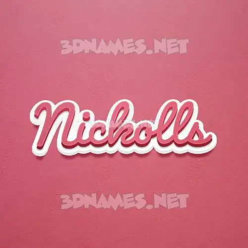 nickolls in Red Scribble style - 3D name wallpaper nickolls in Red Scribble style - 3D name wallpaper