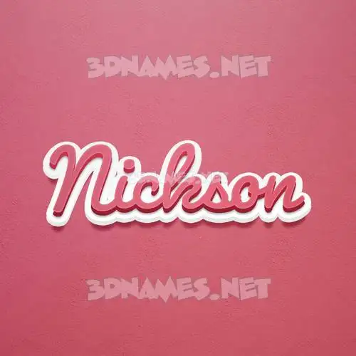 nickson in Red Scribble style - 3D name wallpaper nickson in Red Scribble style - 3D name wallpaper