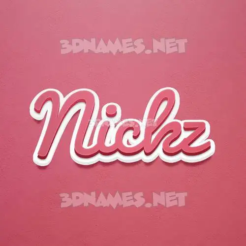 nickz in Red Scribble style - 3D name wallpaper nickz in Red Scribble style - 3D name wallpaper