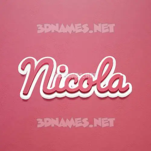 nicola in Red Scribble style - 3D name wallpaper nicola in Red Scribble style - 3D name wallpaper