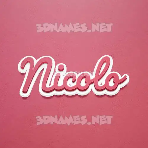 nicolo in Red Scribble style - 3D name wallpaper nicolo in Red Scribble style - 3D name wallpaper