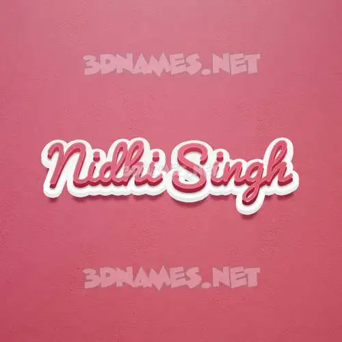 nidhi singh in Red Scribble style - 3D name wallpaper nidhi singh in Red Scribble style - 3D name wallpaper