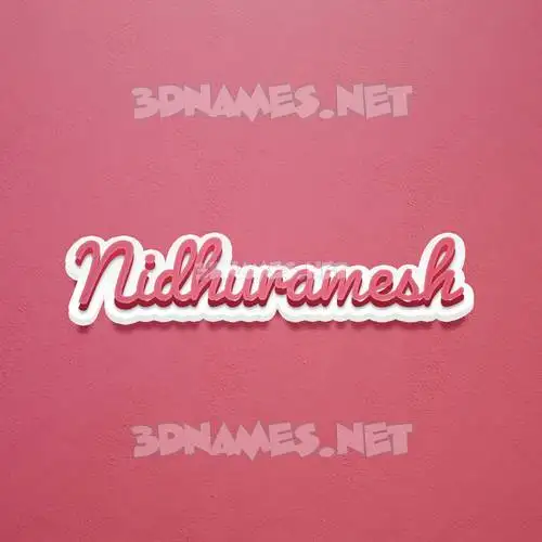 nidhuramesh in Red Scribble style - 3D name wallpaper nidhuramesh in Red Scribble style - 3D name wallpaper