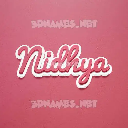 nidhya in Red Scribble style - 3D name wallpaper nidhya in Red Scribble style - 3D name wallpaper