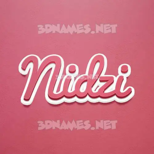 nidzi in Red Scribble style - 3D name wallpaper nidzi in Red Scribble style - 3D name wallpaper