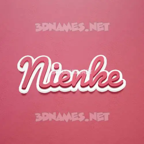 nienke in Red Scribble style - 3D name wallpaper nienke in Red Scribble style - 3D name wallpaper