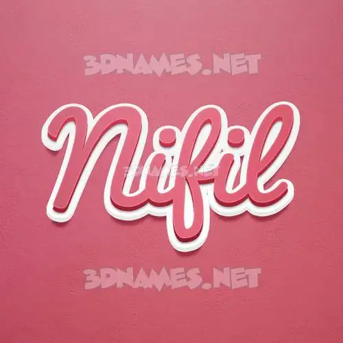 nifil in Red Scribble style - 3D name wallpaper nifil in Red Scribble style - 3D name wallpaper