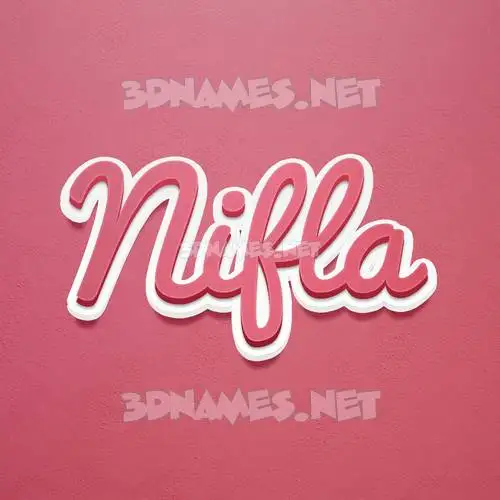 nifla in Red Scribble style - 3D name wallpaper nifla in Red Scribble style - 3D name wallpaper