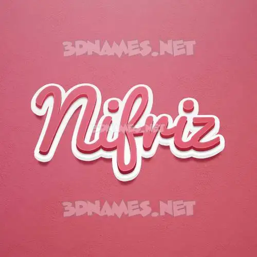 nifriz in Red Scribble style - 3D name wallpaper nifriz in Red Scribble style - 3D name wallpaper