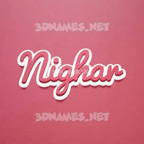 nighar in Red Scribble style - 3D name wallpaper nighar in Red Scribble style - 3D name wallpaper