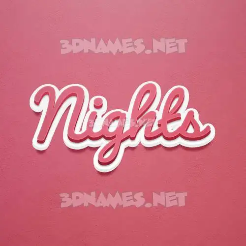 nights in Red Scribble style - 3D name wallpaper nights in Red Scribble style - 3D name wallpaper