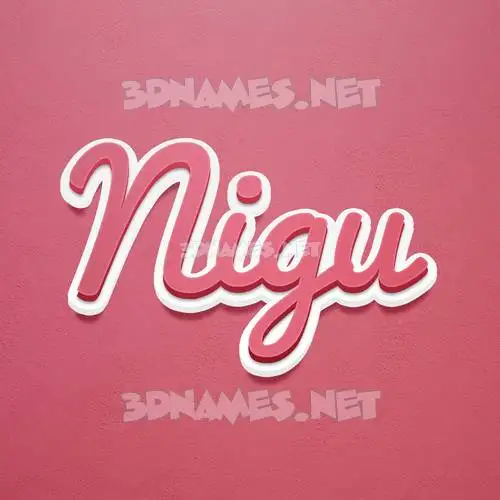 nigu in Red Scribble style - 3D name wallpaper nigu in Red Scribble style - 3D name wallpaper