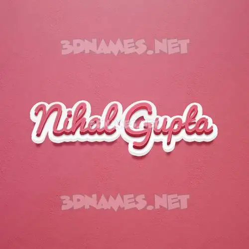 nihal gupta in Red Scribble style - 3D name wallpaper nihal gupta in Red Scribble style - 3D name wallpaper