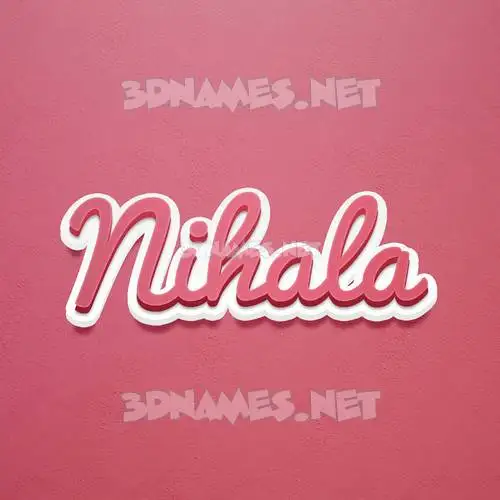 nihala in Red Scribble style - 3D name wallpaper nihala in Red Scribble style - 3D name wallpaper