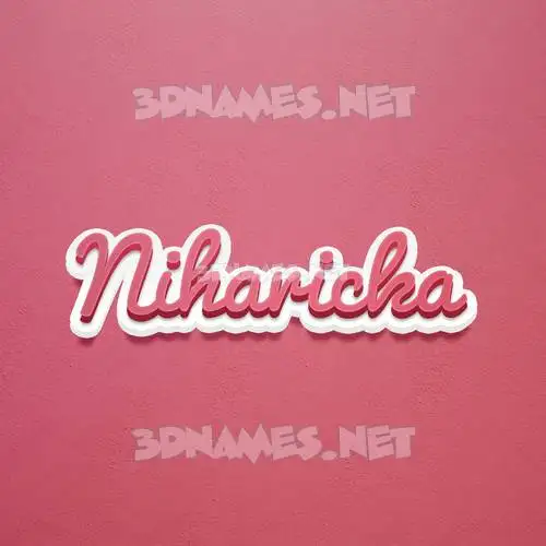 niharicka in Red Scribble style - 3D name wallpaper niharicka in Red Scribble style - 3D name wallpaper