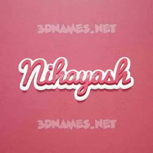 nihayash in Red Scribble style - 3D name wallpaper nihayash in Red Scribble style - 3D name wallpaper