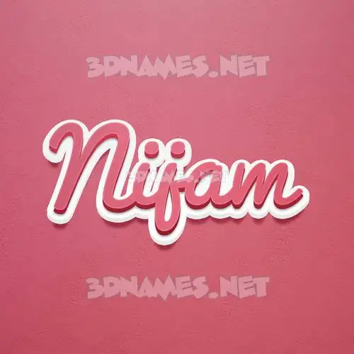 nijam in Red Scribble style - 3D name wallpaper nijam in Red Scribble style - 3D name wallpaper