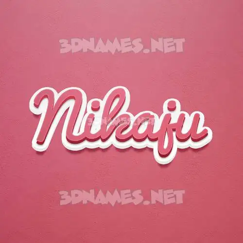nikaju in Red Scribble style - 3D name wallpaper nikaju in Red Scribble style - 3D name wallpaper