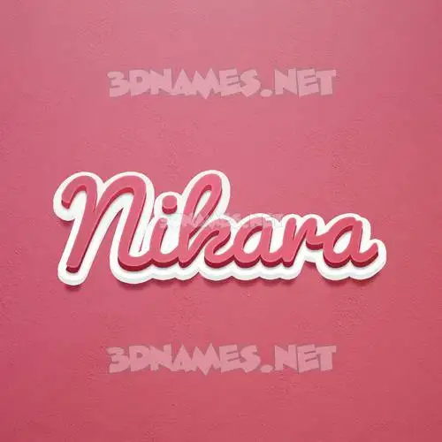 nikara in Red Scribble style - 3D name wallpaper nikara in Red Scribble style - 3D name wallpaper