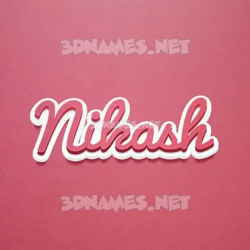 nikash in Red Scribble style - 3D name wallpaper nikash in Red Scribble style - 3D name wallpaper