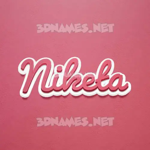 niketa in Red Scribble style - 3D name wallpaper niketa in Red Scribble style - 3D name wallpaper