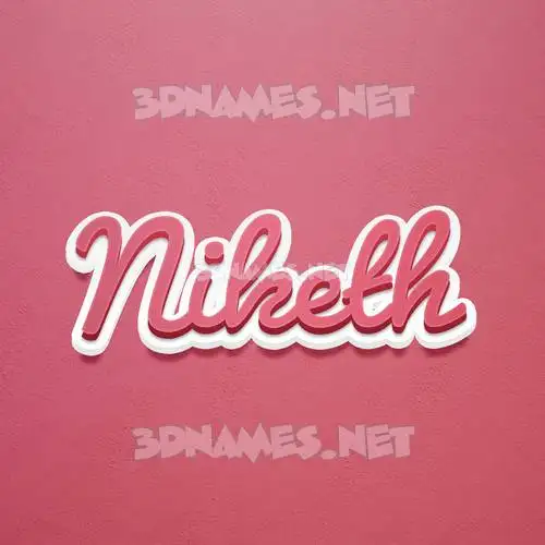 niketh in Red Scribble style - 3D name wallpaper niketh in Red Scribble style - 3D name wallpaper