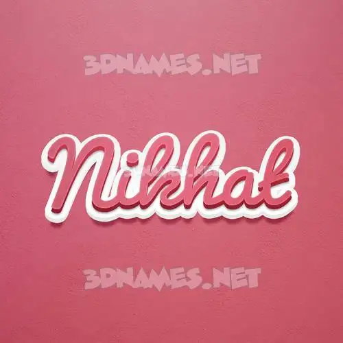 nikhat in Red Scribble style - 3D name wallpaper nikhat in Red Scribble style - 3D name wallpaper