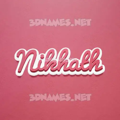 nikhath in Red Scribble style - 3D name wallpaper nikhath in Red Scribble style - 3D name wallpaper