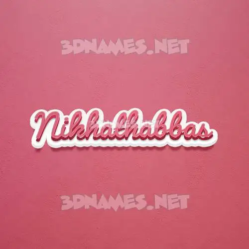 nikhathabbas in Red Scribble style - 3D name wallpaper nikhathabbas in Red Scribble style - 3D name wallpaper