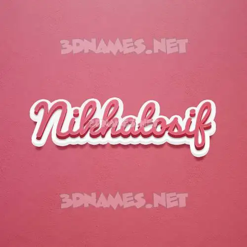 nikhatosif in Red Scribble style - 3D name wallpaper nikhatosif in Red Scribble style - 3D name wallpaper