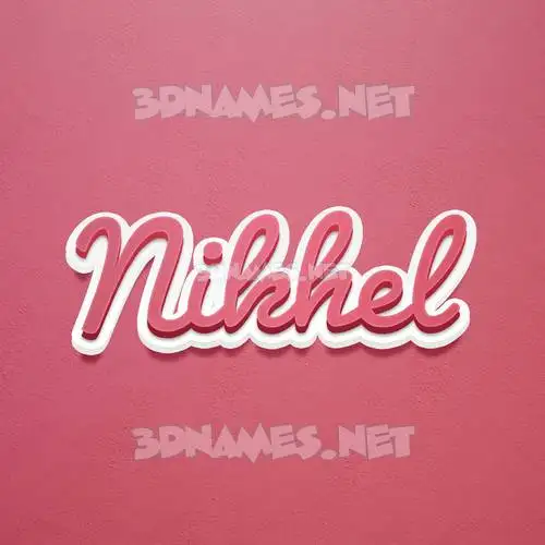 nikhel in Red Scribble style - 3D name wallpaper nikhel in Red Scribble style - 3D name wallpaper