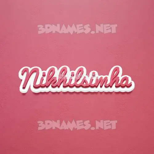 nikhilsimha in Red Scribble style - 3D name wallpaper nikhilsimha in Red Scribble style - 3D name wallpaper