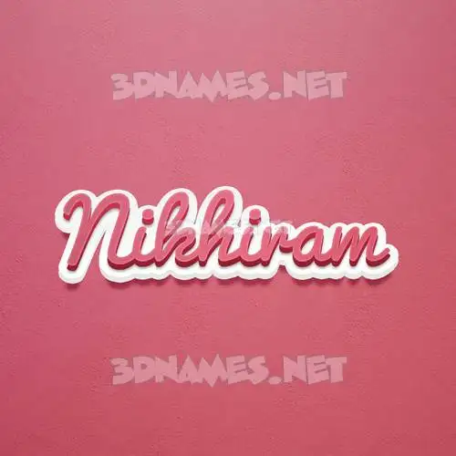 nikhiram in Red Scribble style - 3D name wallpaper nikhiram in Red Scribble style - 3D name wallpaper