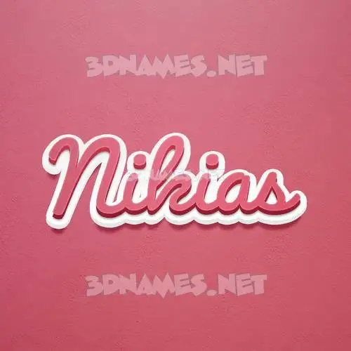 nikias in Red Scribble style - 3D name wallpaper nikias in Red Scribble style - 3D name wallpaper