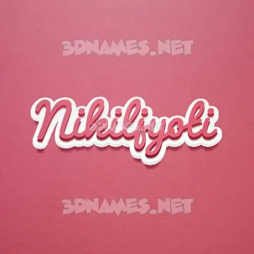 nikiljyoti in Red Scribble style - 3D name wallpaper nikiljyoti in Red Scribble style - 3D name wallpaper