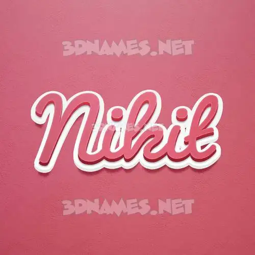 nikit in Red Scribble style - 3D name wallpaper nikit in Red Scribble style - 3D name wallpaper