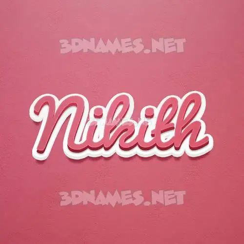 nikith in Red Scribble style - 3D name wallpaper nikith in Red Scribble style - 3D name wallpaper