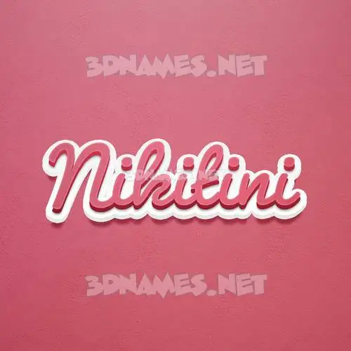 nikitini in Red Scribble style - 3D name wallpaper nikitini in Red Scribble style - 3D name wallpaper