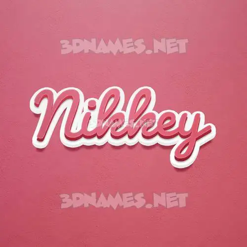 nikkey in Red Scribble style - 3D name wallpaper nikkey in Red Scribble style - 3D name wallpaper