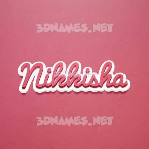 nikkisha in Red Scribble style - 3D name wallpaper nikkisha in Red Scribble style - 3D name wallpaper