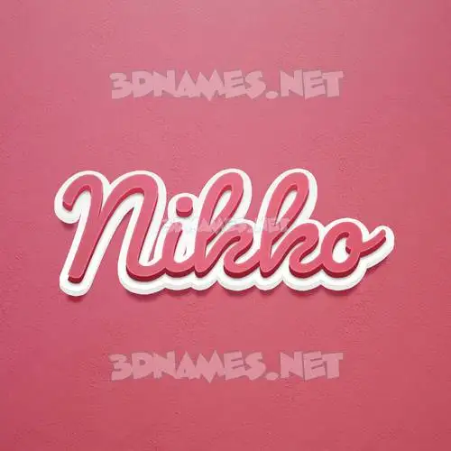 nikko in Red Scribble style - 3D name wallpaper nikko in Red Scribble style - 3D name wallpaper