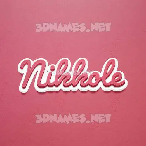nikkole in Red Scribble style - 3D name wallpaper nikkole in Red Scribble style - 3D name wallpaper