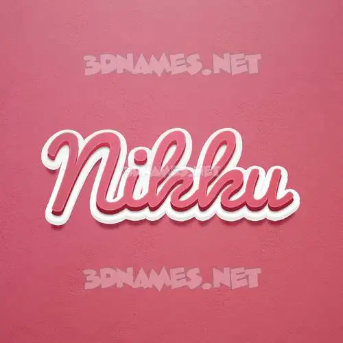 nikku in Red Scribble style - 3D name wallpaper nikku in Red Scribble style - 3D name wallpaper