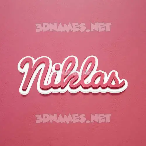 niklas in Red Scribble style - 3D name wallpaper niklas in Red Scribble style - 3D name wallpaper