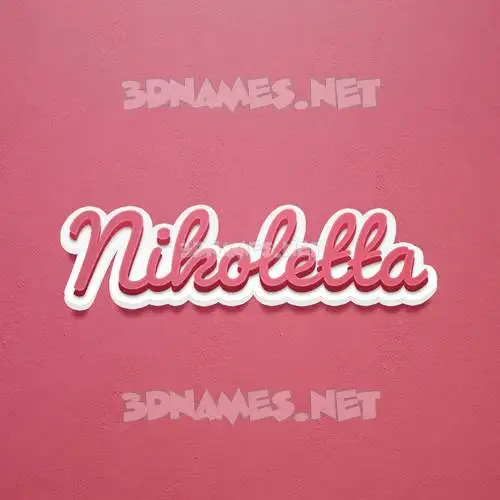 nikoletta in Red Scribble style - 3D name wallpaper nikoletta in Red Scribble style - 3D name wallpaper