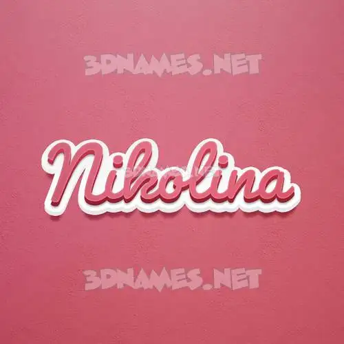 nikolina in Red Scribble style - 3D name wallpaper nikolina in Red Scribble style - 3D name wallpaper