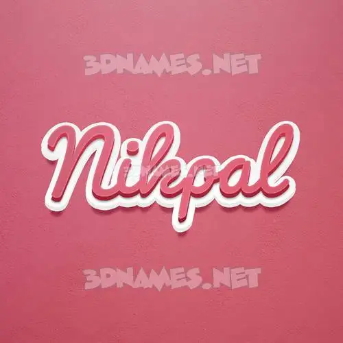 nikpal in Red Scribble style - 3D name wallpaper nikpal in Red Scribble style - 3D name wallpaper