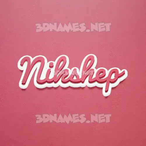 nikshep in Red Scribble style - 3D name wallpaper nikshep in Red Scribble style - 3D name wallpaper